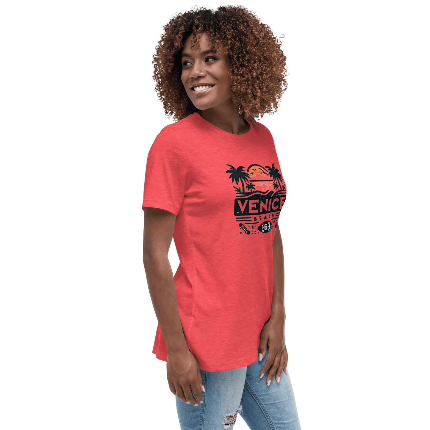 Lockeres Damen T-Shirt "Venice Beach" - Artexio