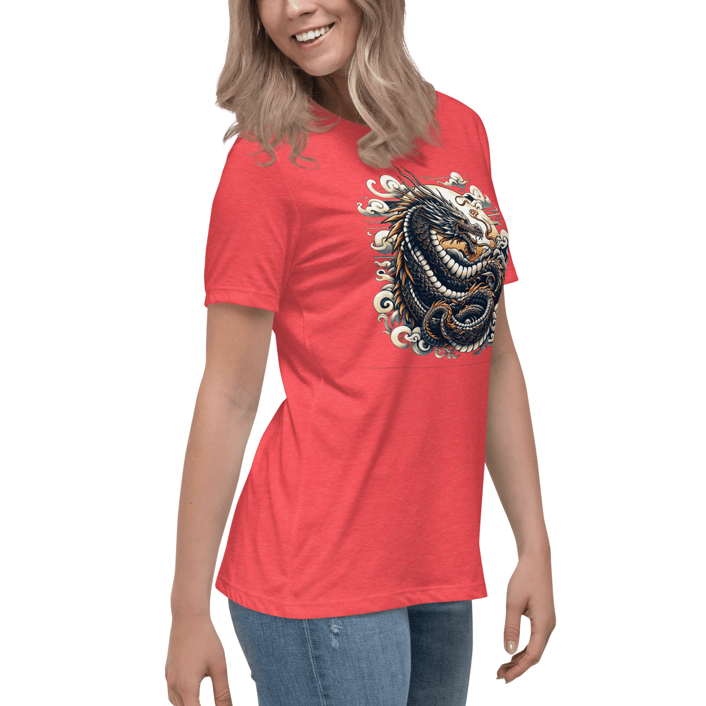 Loose ladies T-shirt "Dragon"