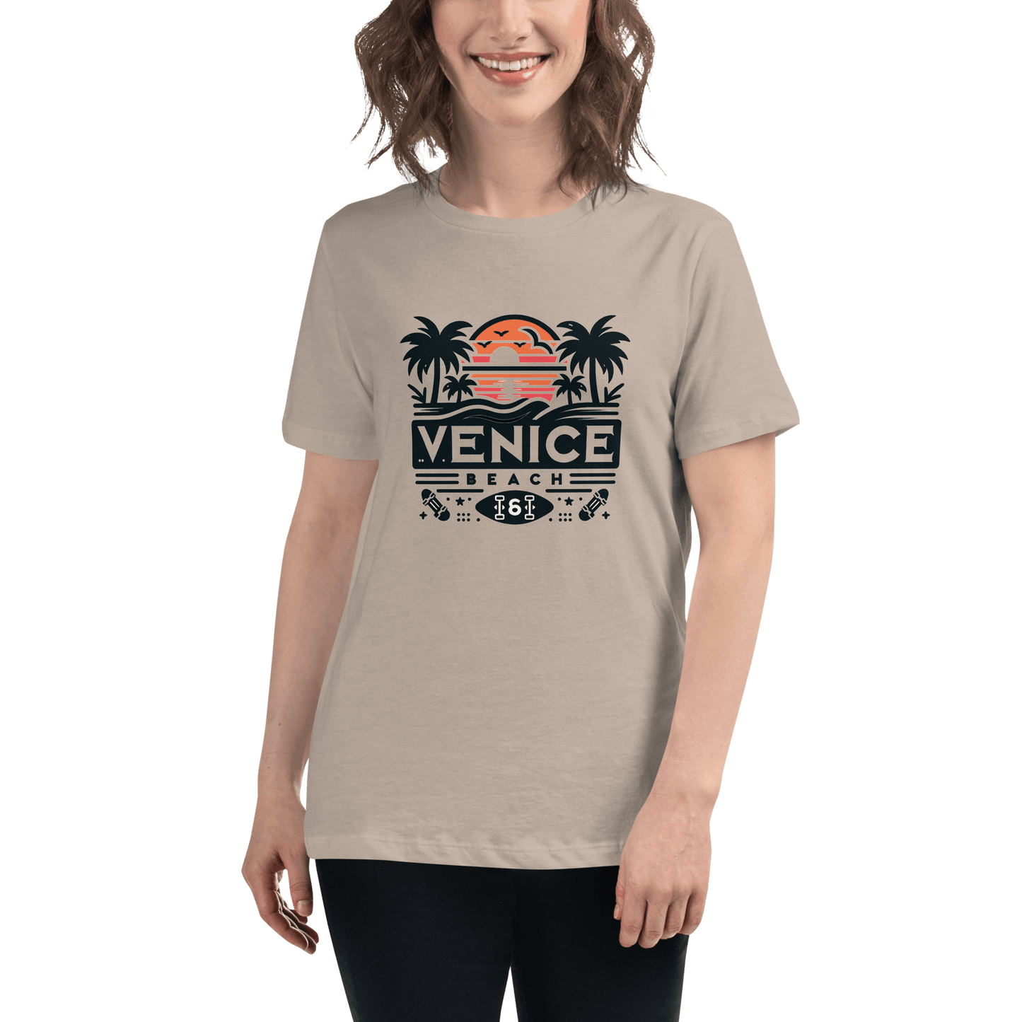 Lockeres Damen T-Shirt "Venice Beach" - Artexio