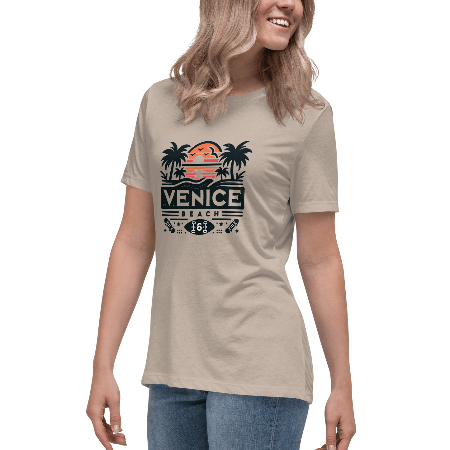 Lockeres Damen T-Shirt "Venice Beach" - Artexio