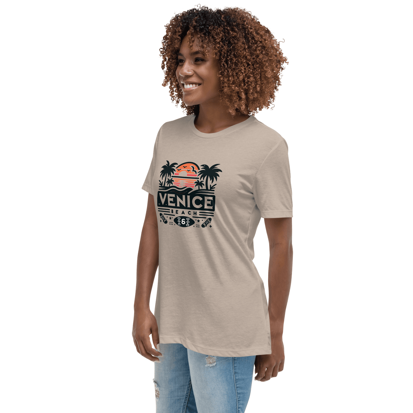 Lockeres Damen T-Shirt "Venice Beach" - Artexio