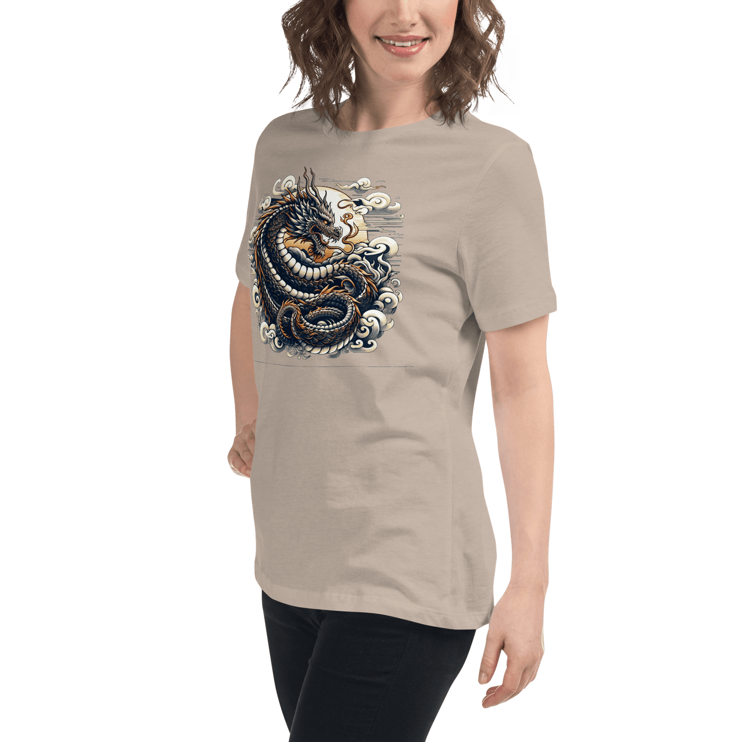 Loose ladies T-shirt "Dragon"