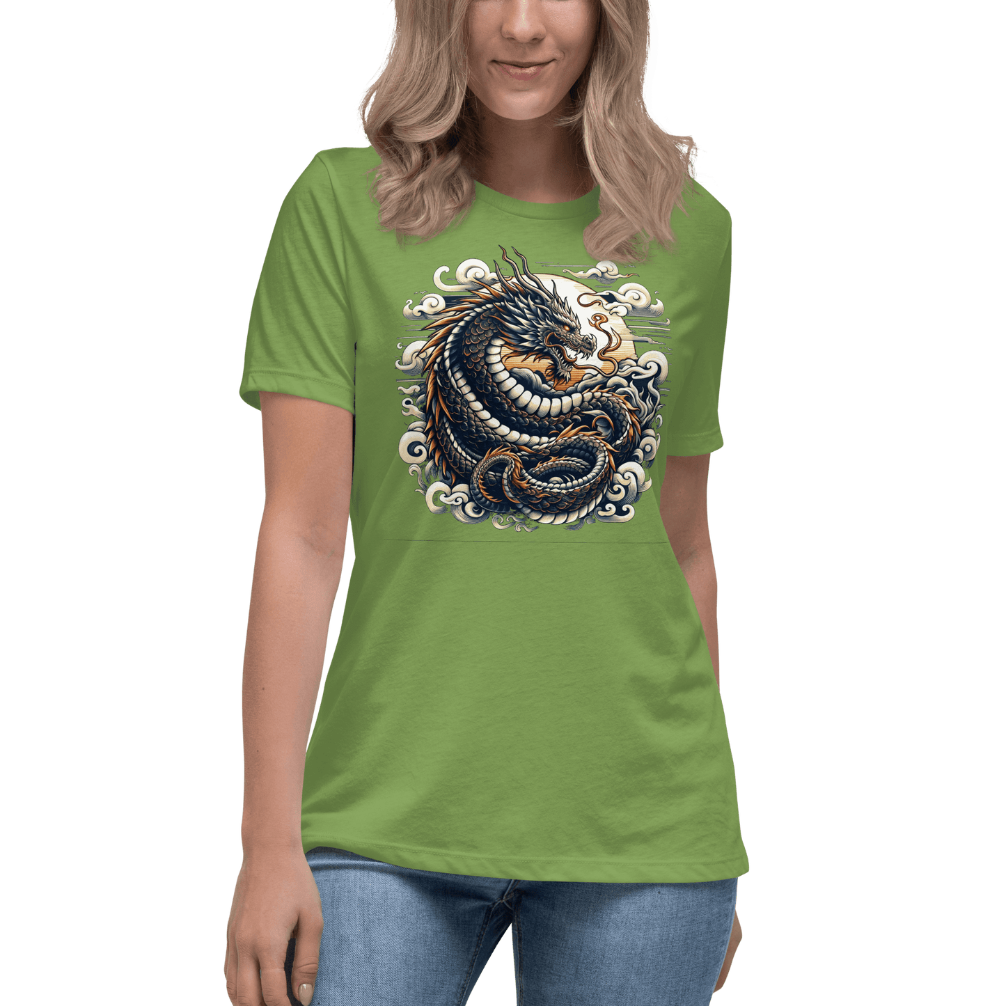 Loose ladies T-shirt "Dragon"