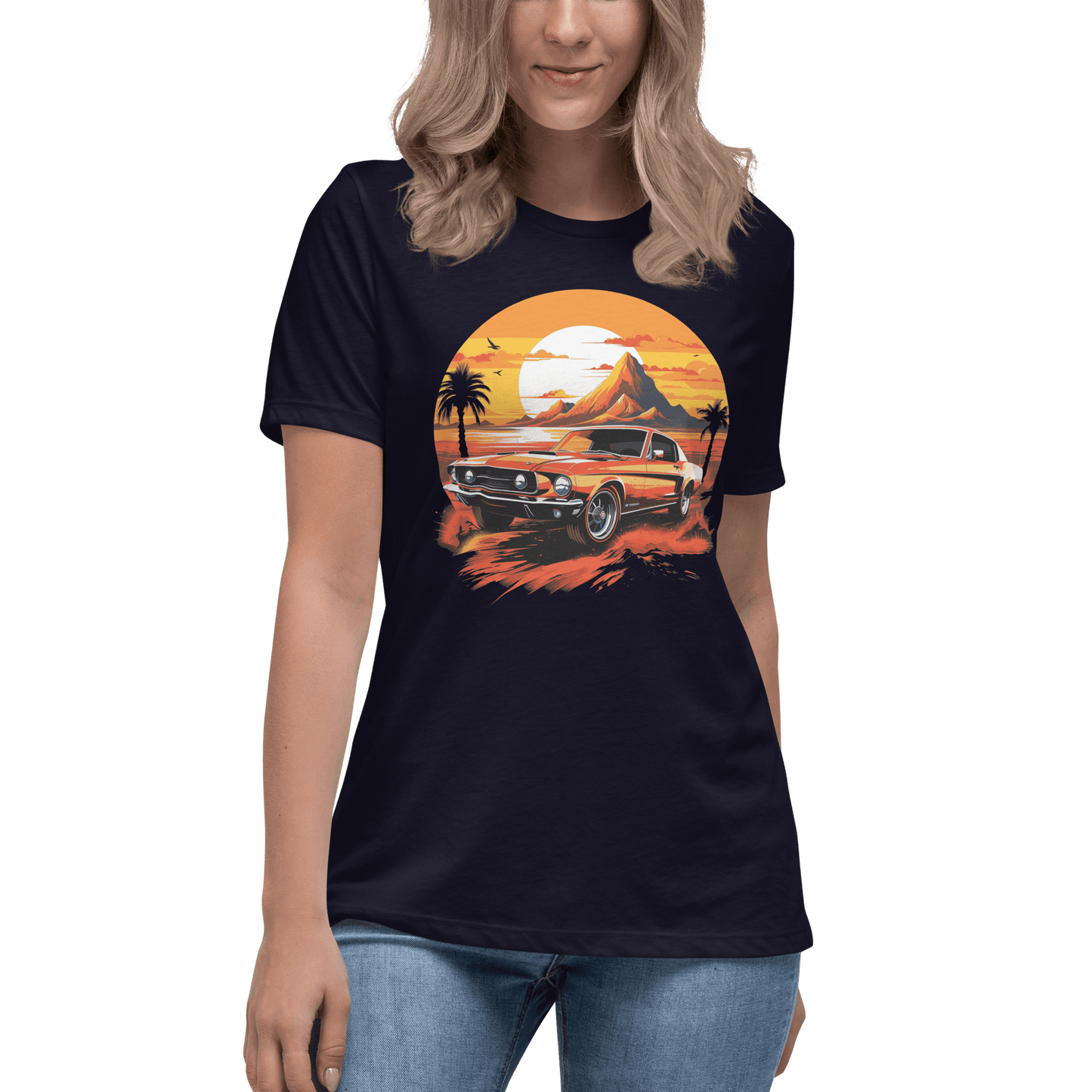 Lockeres Damen-T-Shirt "Ford Mustang" - Artexio