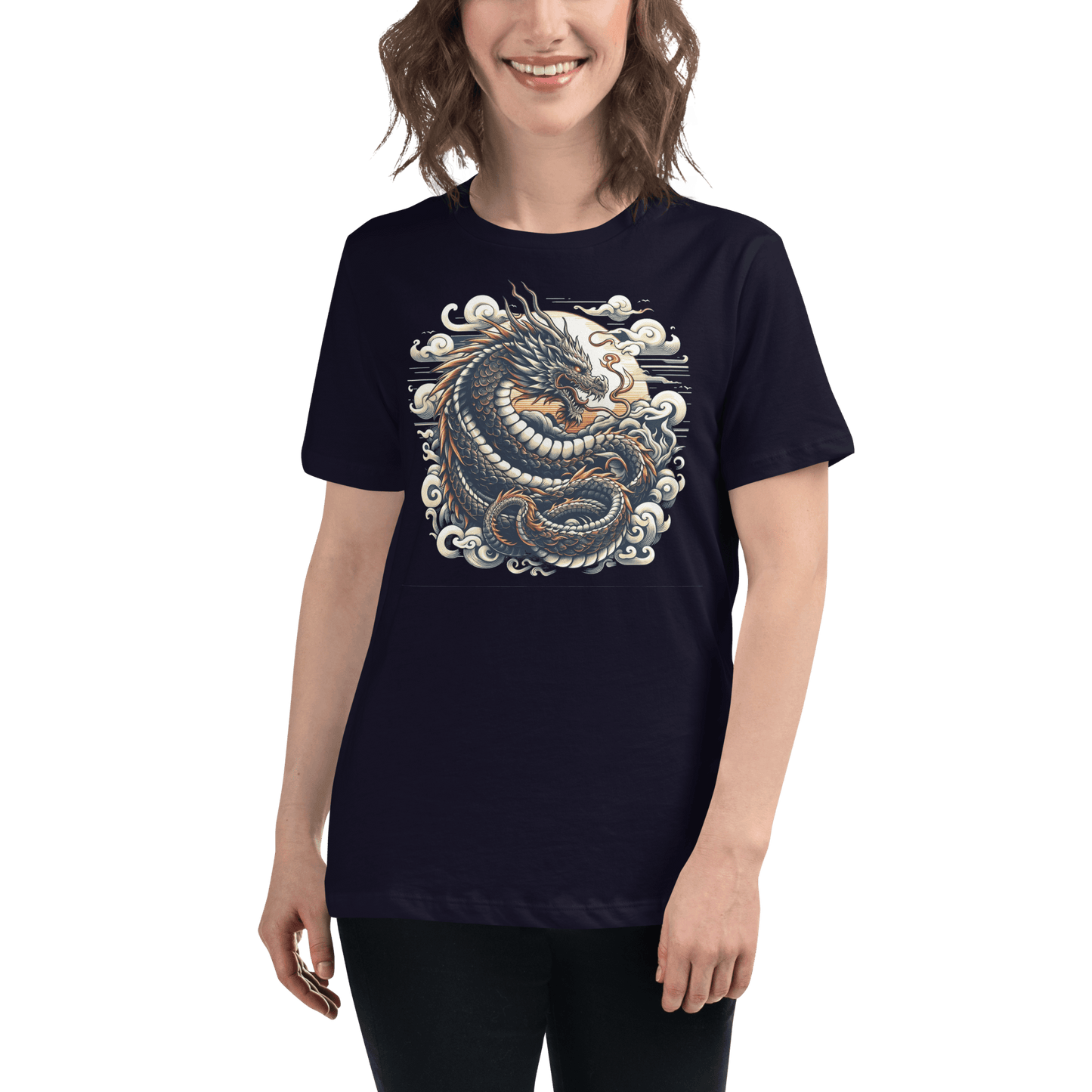 Loose ladies T-shirt "Dragon"