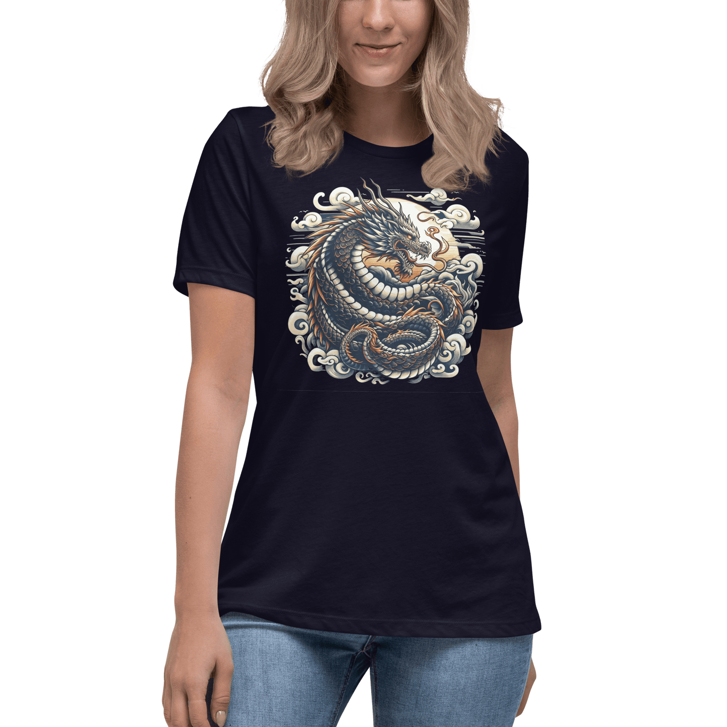 Loose ladies T-shirt "Dragon"