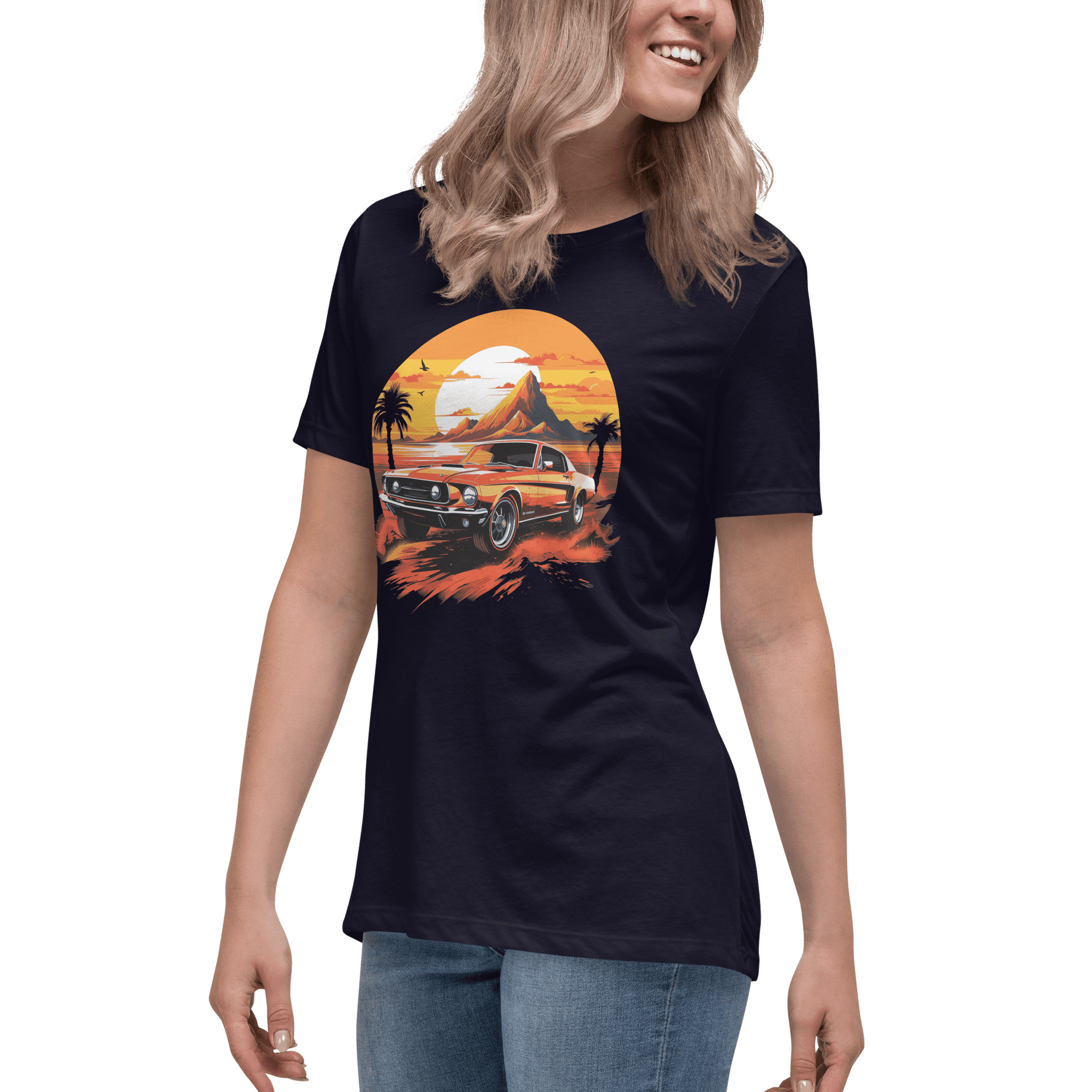 Lockeres Damen-T-Shirt "Ford Mustang" - Artexio