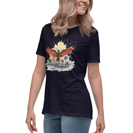 Lockeres Damen T-Shirt "Firebird" - Artexio