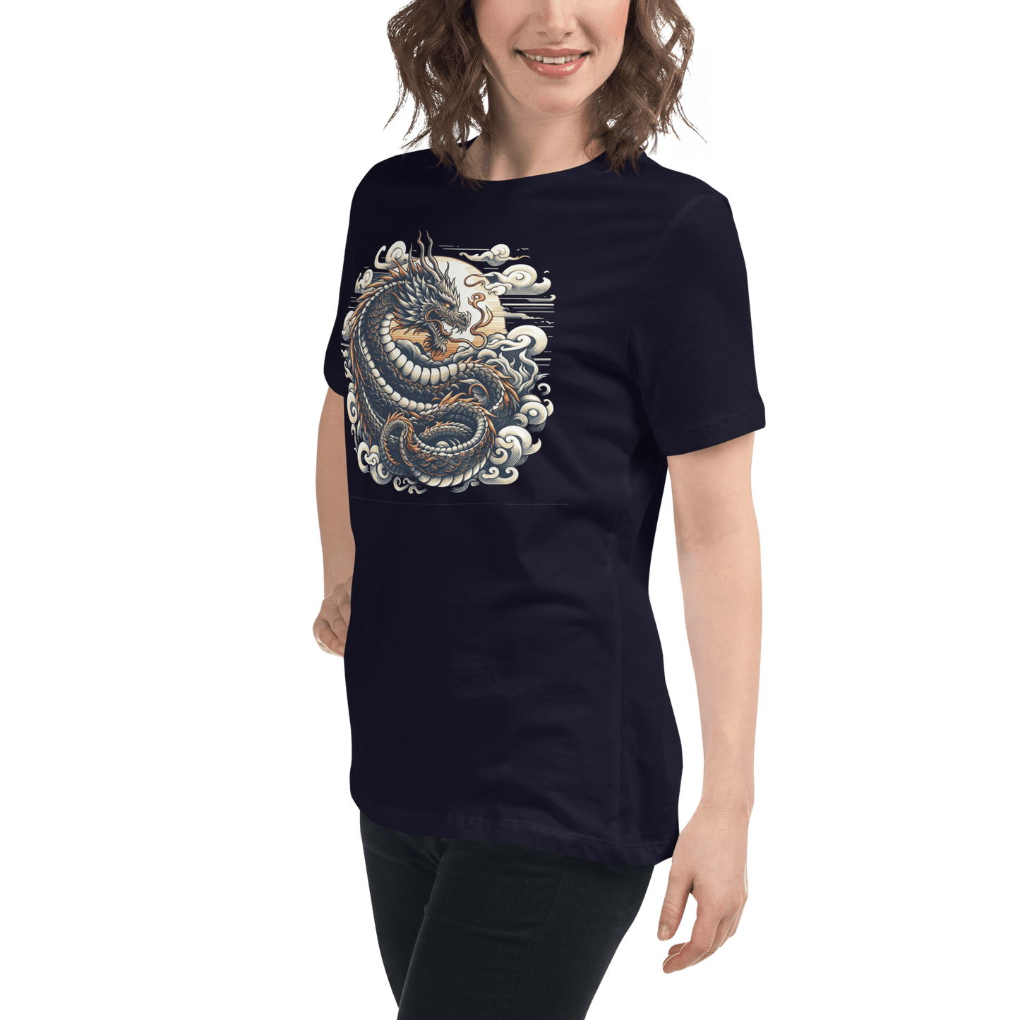 Loose ladies T-shirt "Dragon"