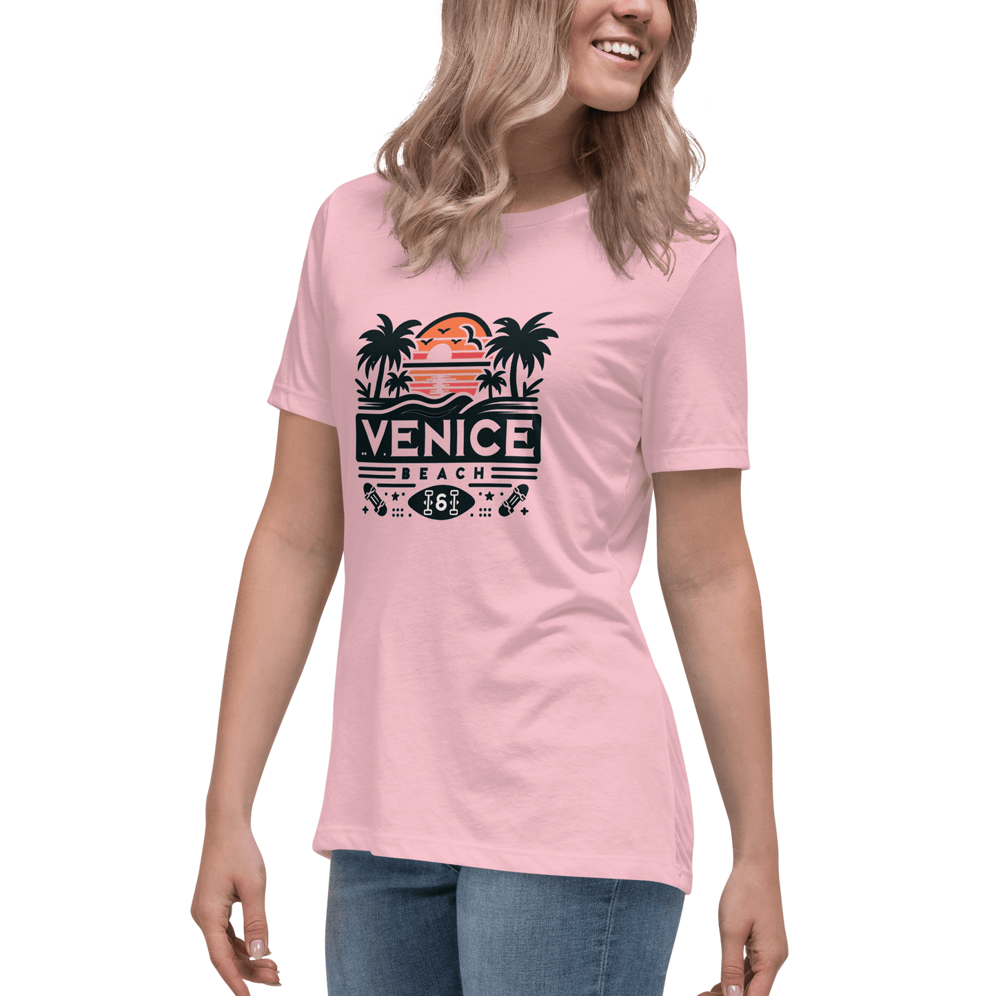 Lockeres Damen T-Shirt "Venice Beach" - Artexio