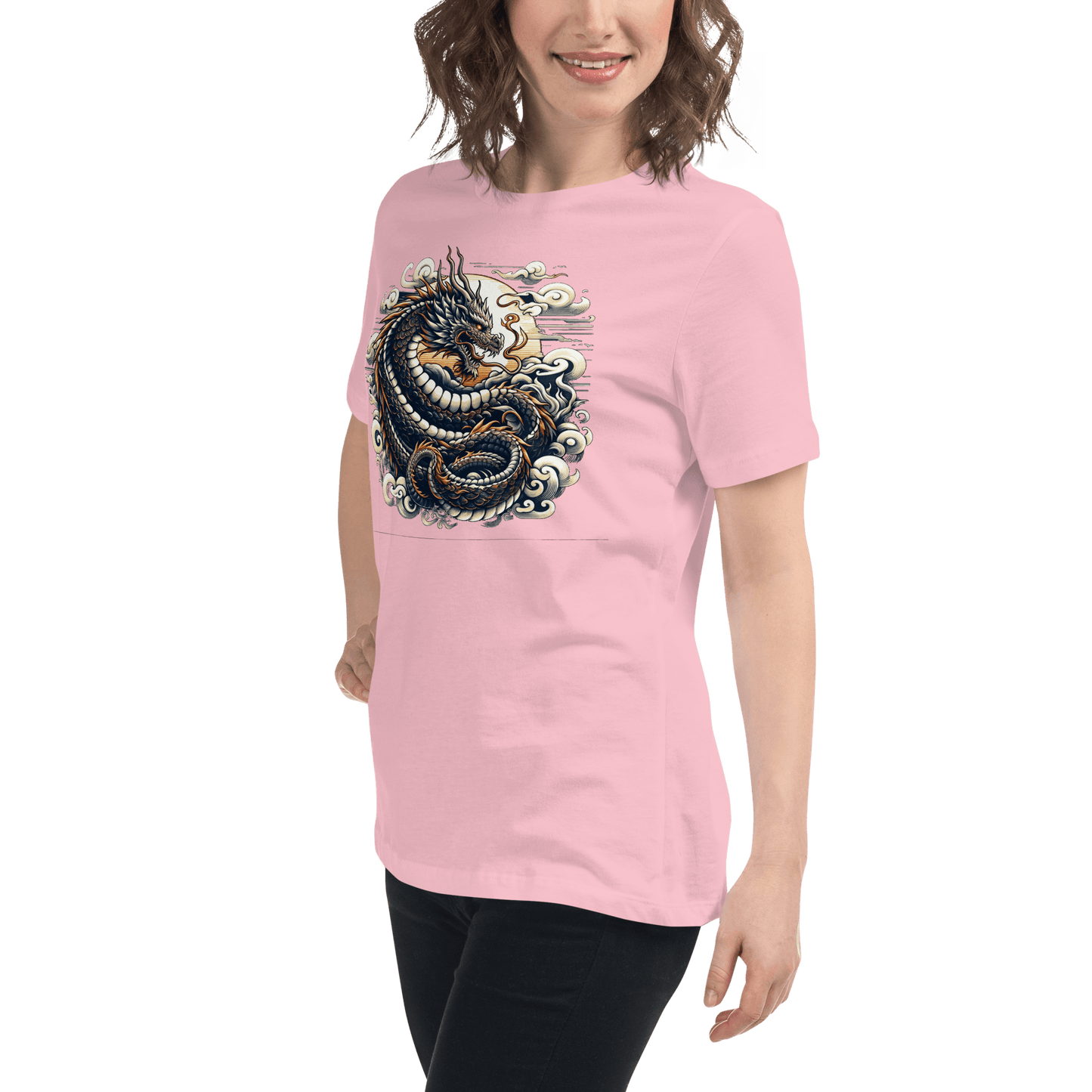 Loose ladies T-shirt "Dragon"