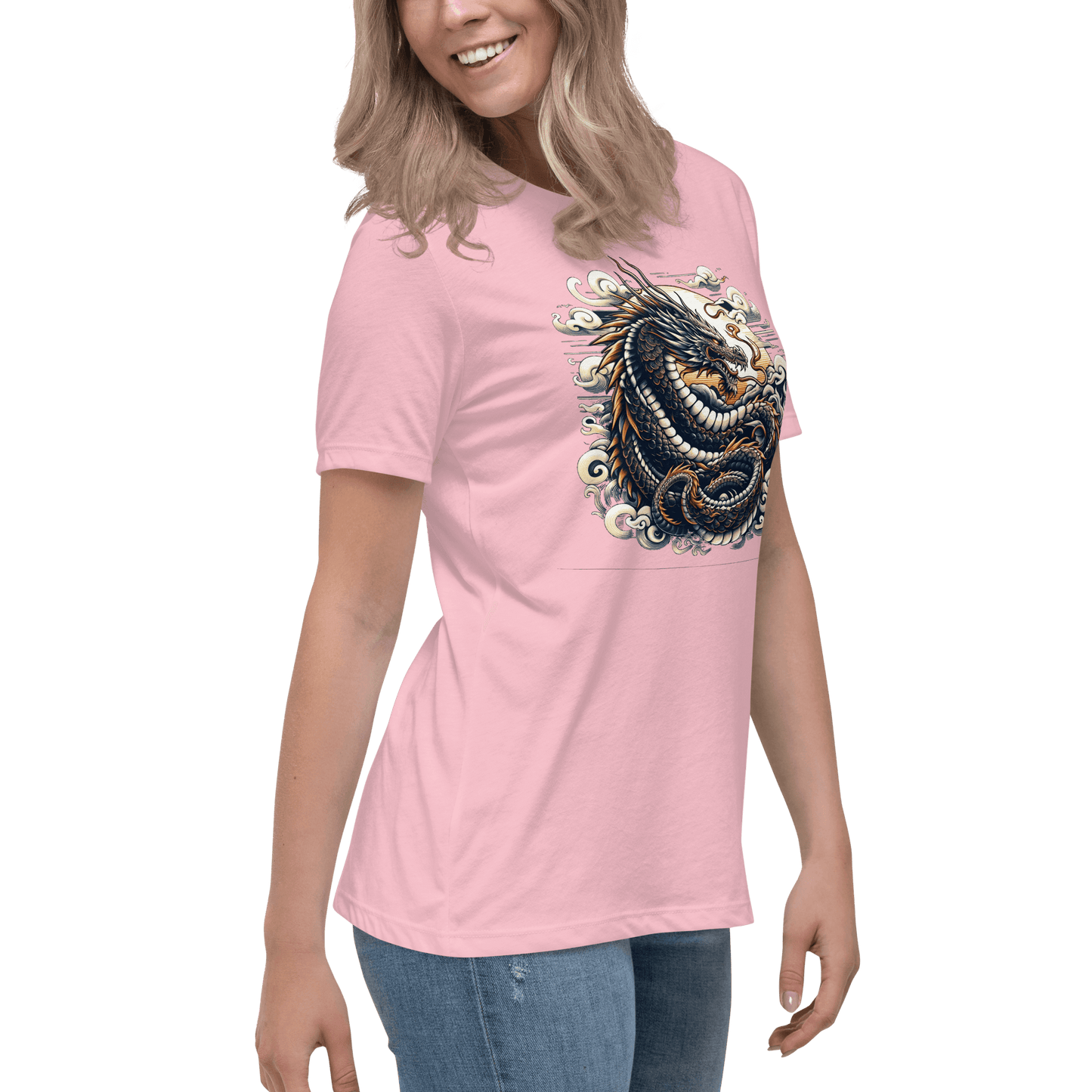 Loose ladies T-shirt "Dragon"