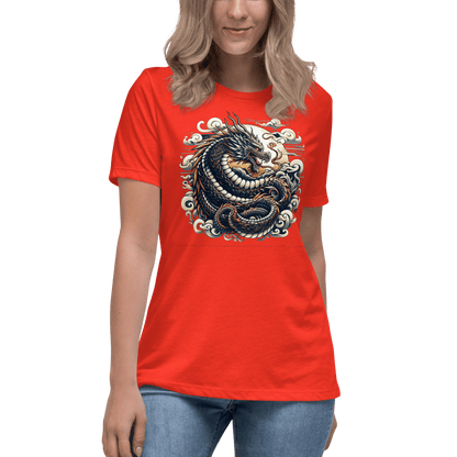 Loose ladies T-shirt "Dragon"