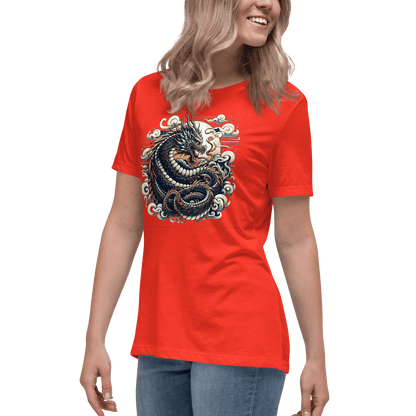 Loose ladies T-shirt "Dragon"