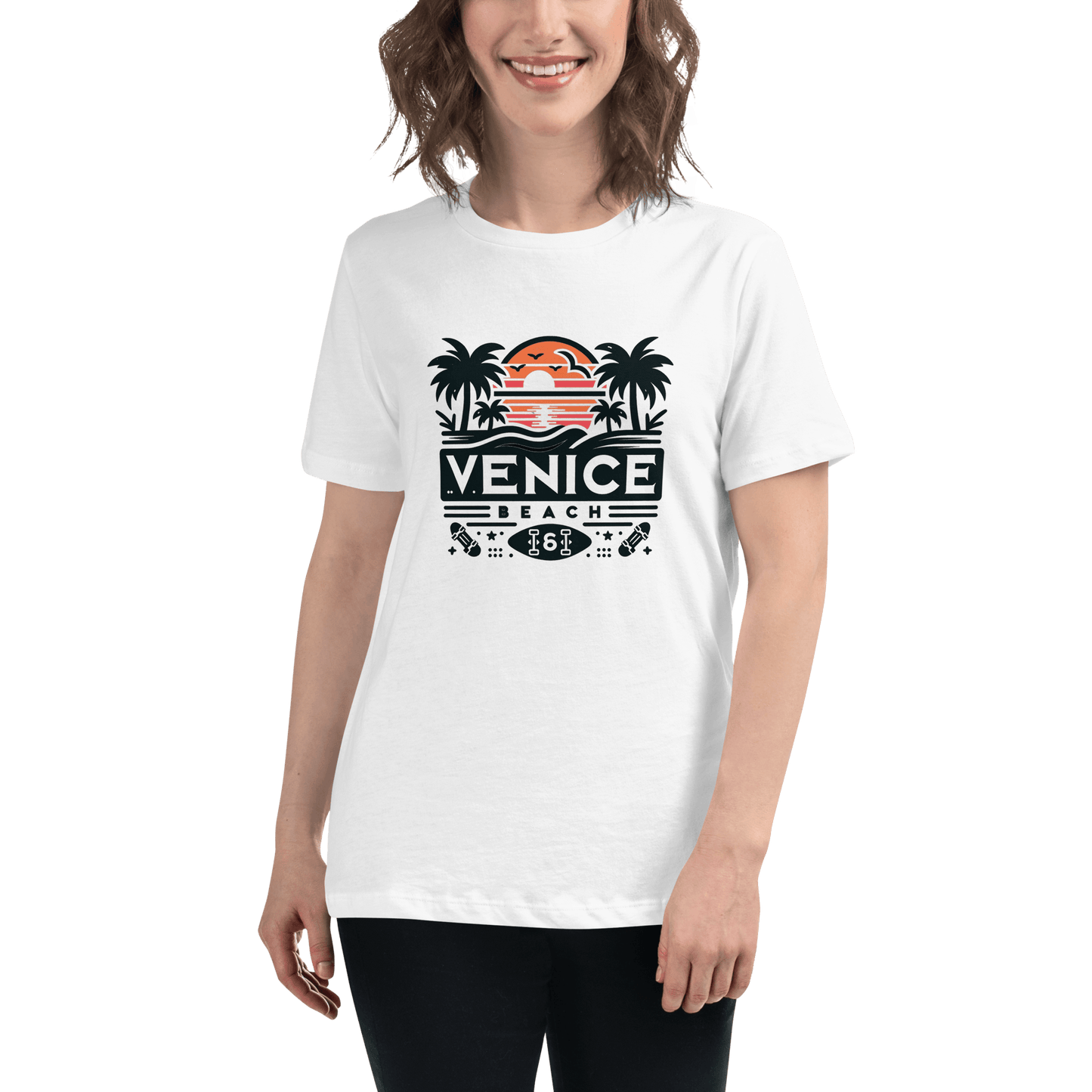 Lockeres Damen T-Shirt "Venice Beach" - Artexio