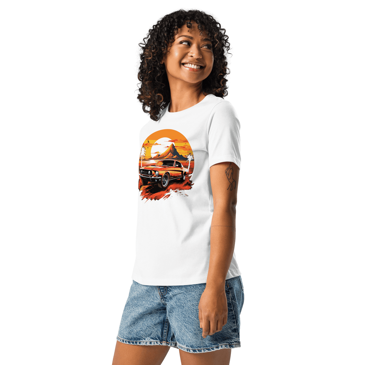 Lockeres Damen-T-Shirt "Ford Mustang" - Artexio