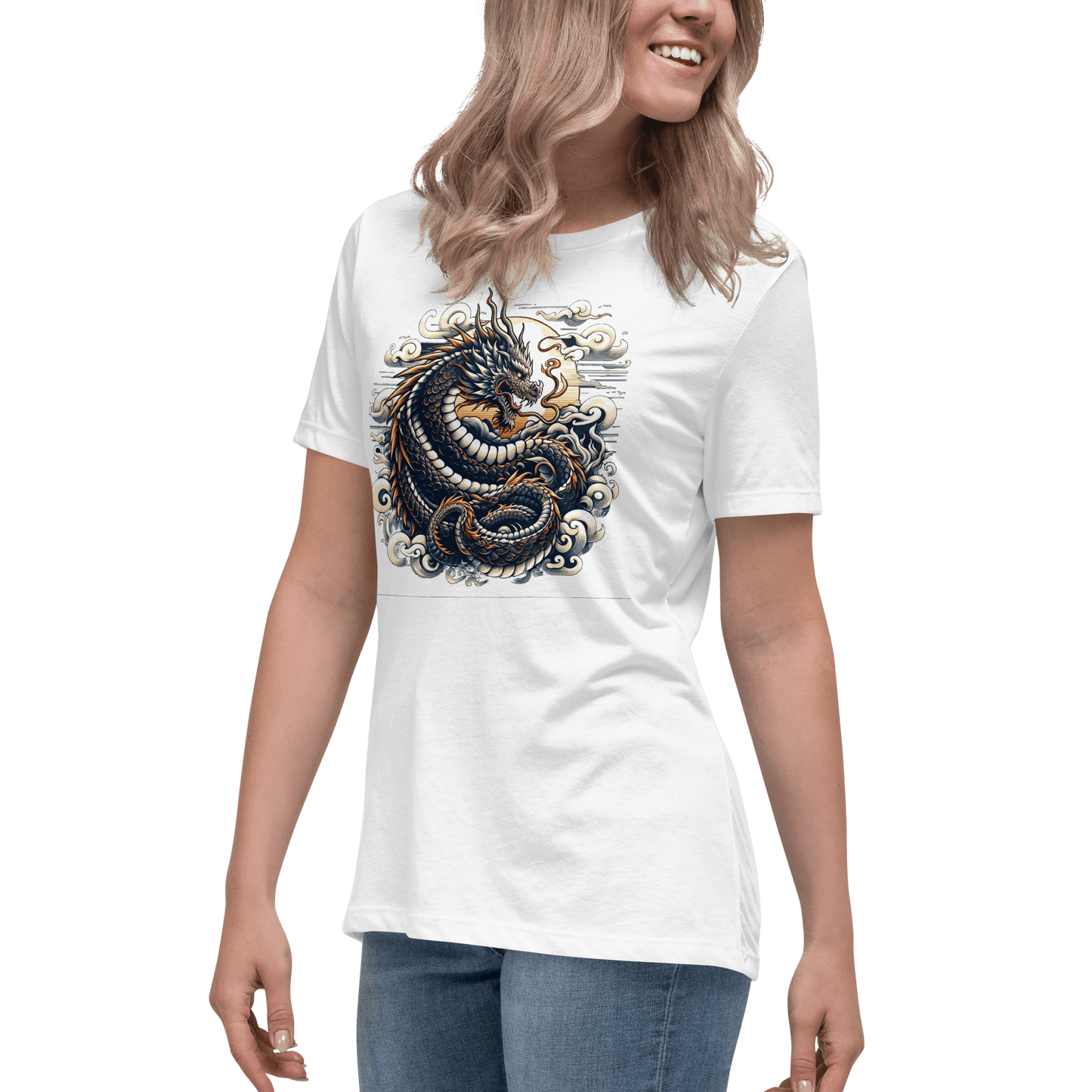 Loose ladies T-shirt "Dragon"