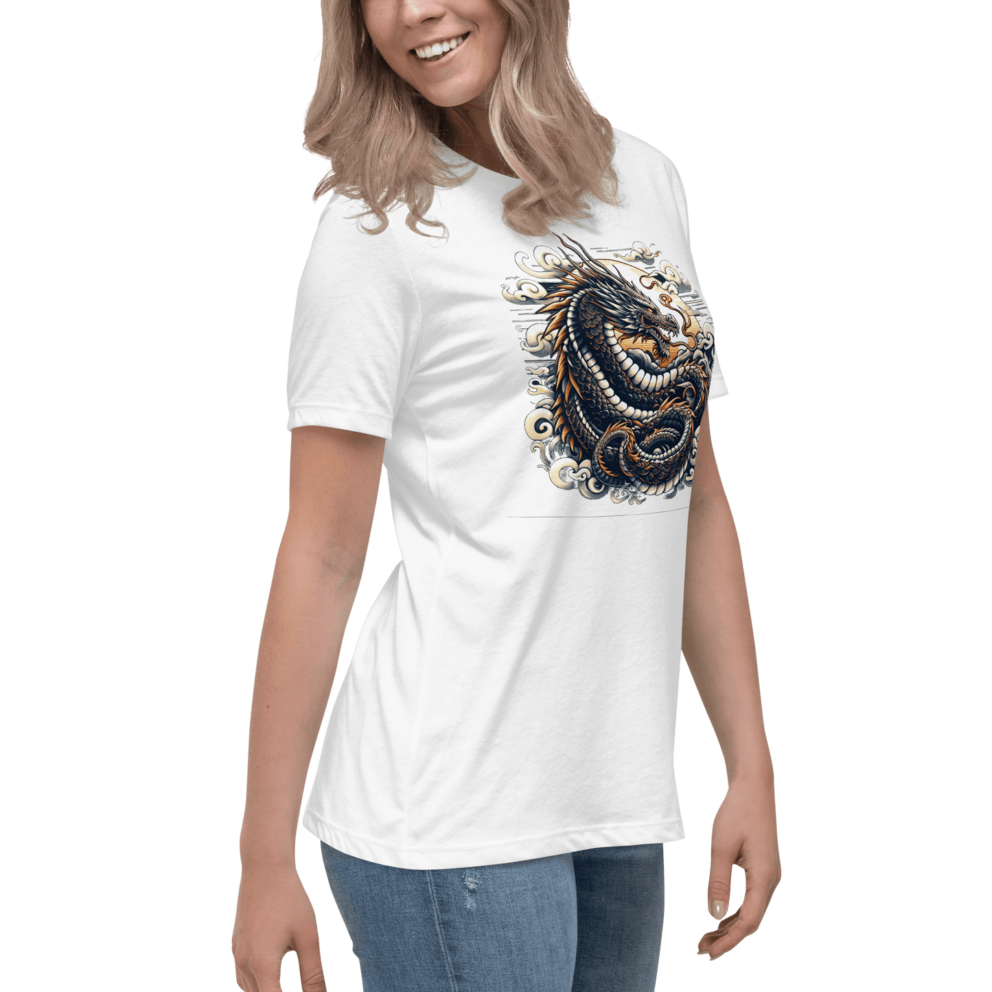 Loose ladies T-shirt "Dragon"