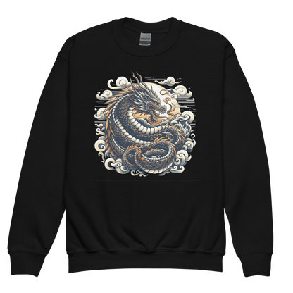 Sweatshirt mit Rundhalsausschnitt für Jugendliche "Drache" - Artexio