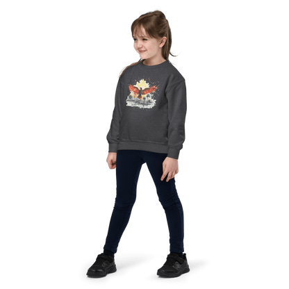 Sweatshirt mit Rundhalsausschnitt für Jugendliche "Firebird" - Artexio