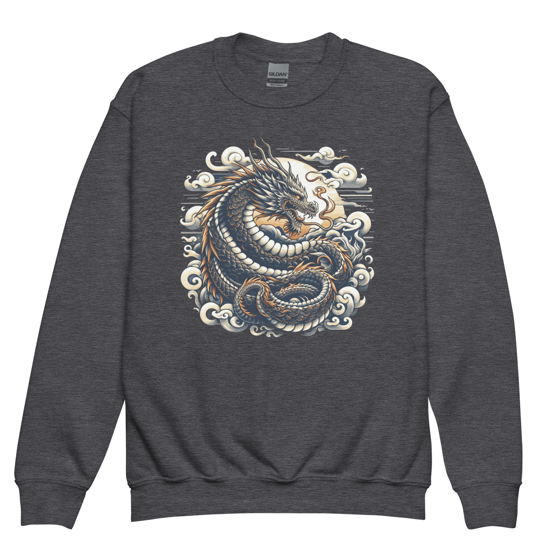 Sweatshirt mit Rundhalsausschnitt für Jugendliche "Drache" - Artexio