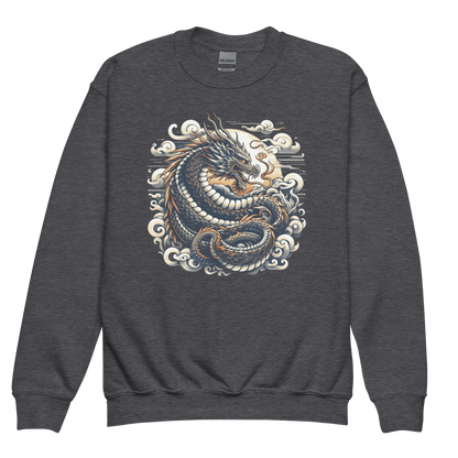 Sweatshirt mit Rundhalsausschnitt für Jugendliche "Drache" - Artexio