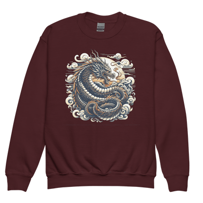 Sweatshirt mit Rundhalsausschnitt für Jugendliche "Drache" - Artexio