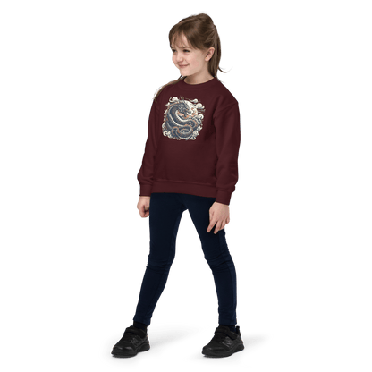 Sweatshirt mit Rundhalsausschnitt für Jugendliche "Drache" - Artexio