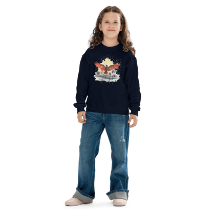 Sweatshirt mit Rundhalsausschnitt für Jugendliche "Firebird" - Artexio