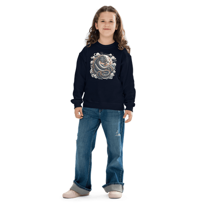 Sweatshirt mit Rundhalsausschnitt für Jugendliche "Drache" - Artexio