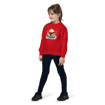 Sweatshirt mit Rundhalsausschnitt für Jugendliche "Firebird" - Artexio