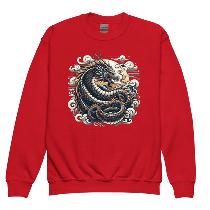 Sweatshirt mit Rundhalsausschnitt für Jugendliche "Drache" - Artexio