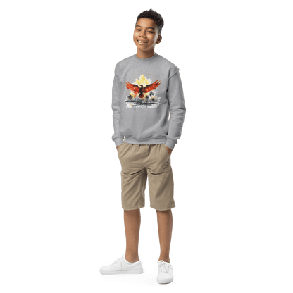 Sweatshirt mit Rundhalsausschnitt für Jugendliche "Firebird" - Artexio