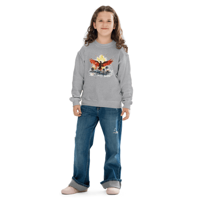 Sweatshirt mit Rundhalsausschnitt für Jugendliche "Firebird" - Artexio