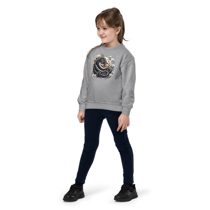 Sweatshirt mit Rundhalsausschnitt für Jugendliche "Drache" - Artexio