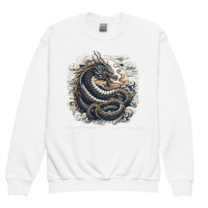 Sweatshirt mit Rundhalsausschnitt für Jugendliche "Drache" - Artexio