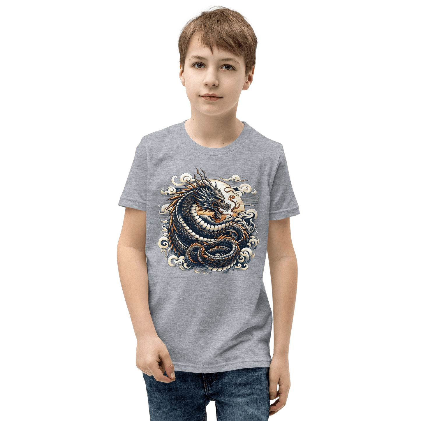 Kurzärmeliges T-Shirt für Jugendliche "Drache" - Artexio