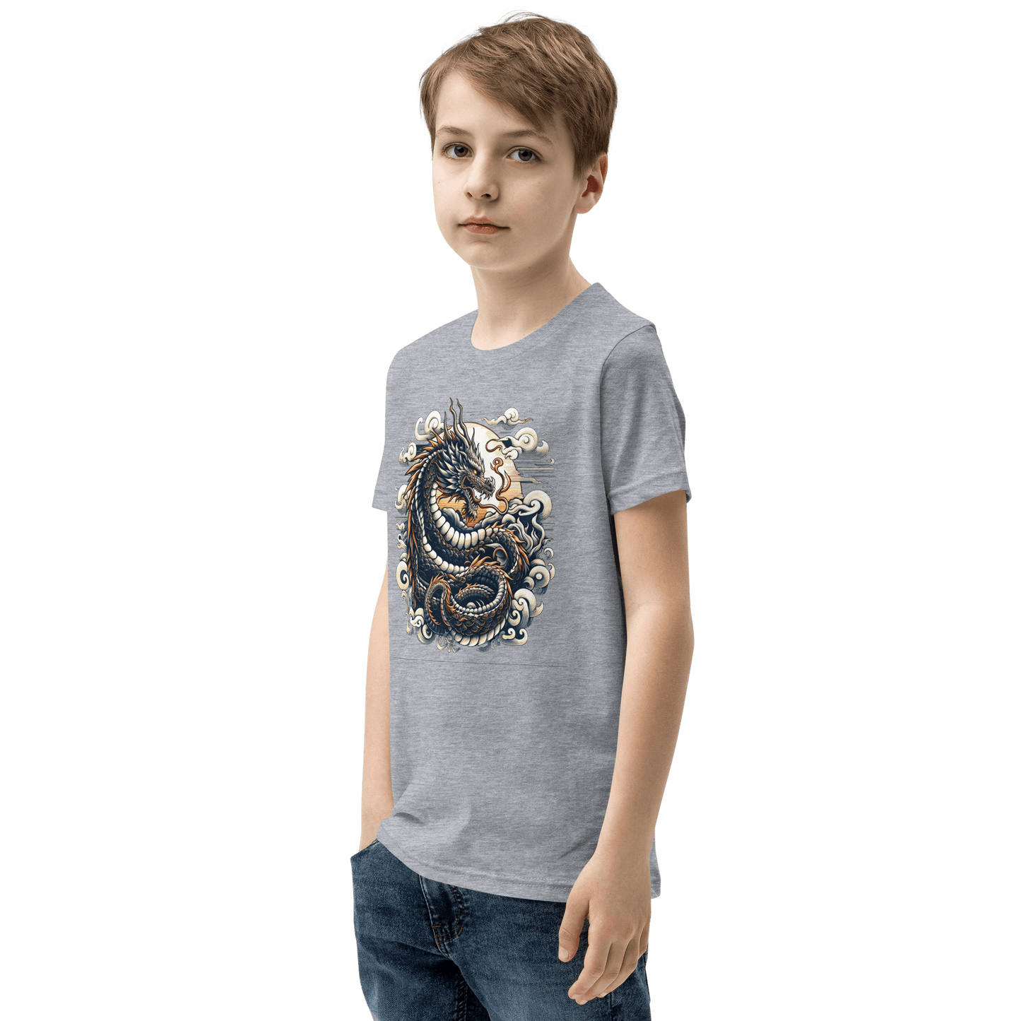 Kurzärmeliges T-Shirt für Jugendliche "Drache" - Artexio