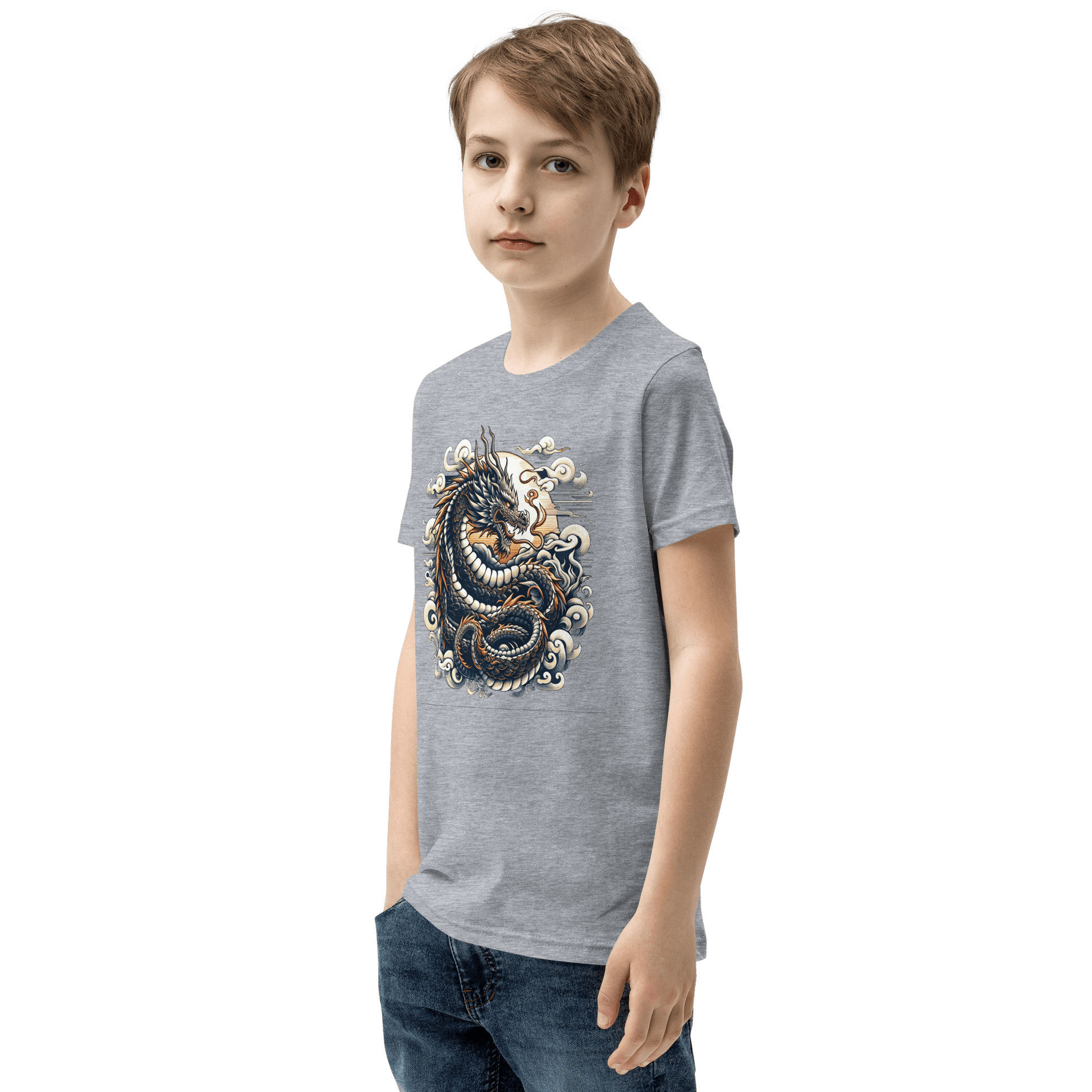 Kurzärmeliges T-Shirt für Jugendliche "Drache" - Artexio