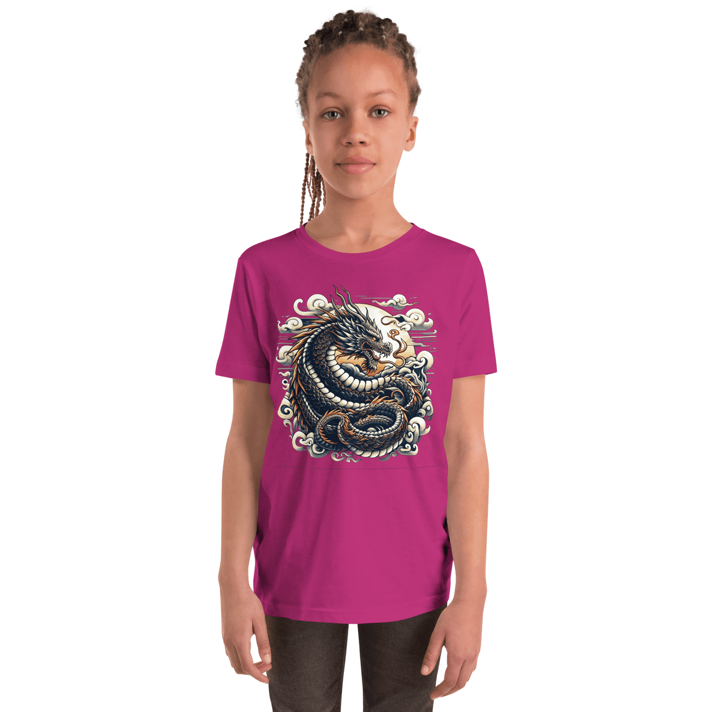 Kurzärmeliges T-Shirt für Jugendliche "Drache" - Artexio