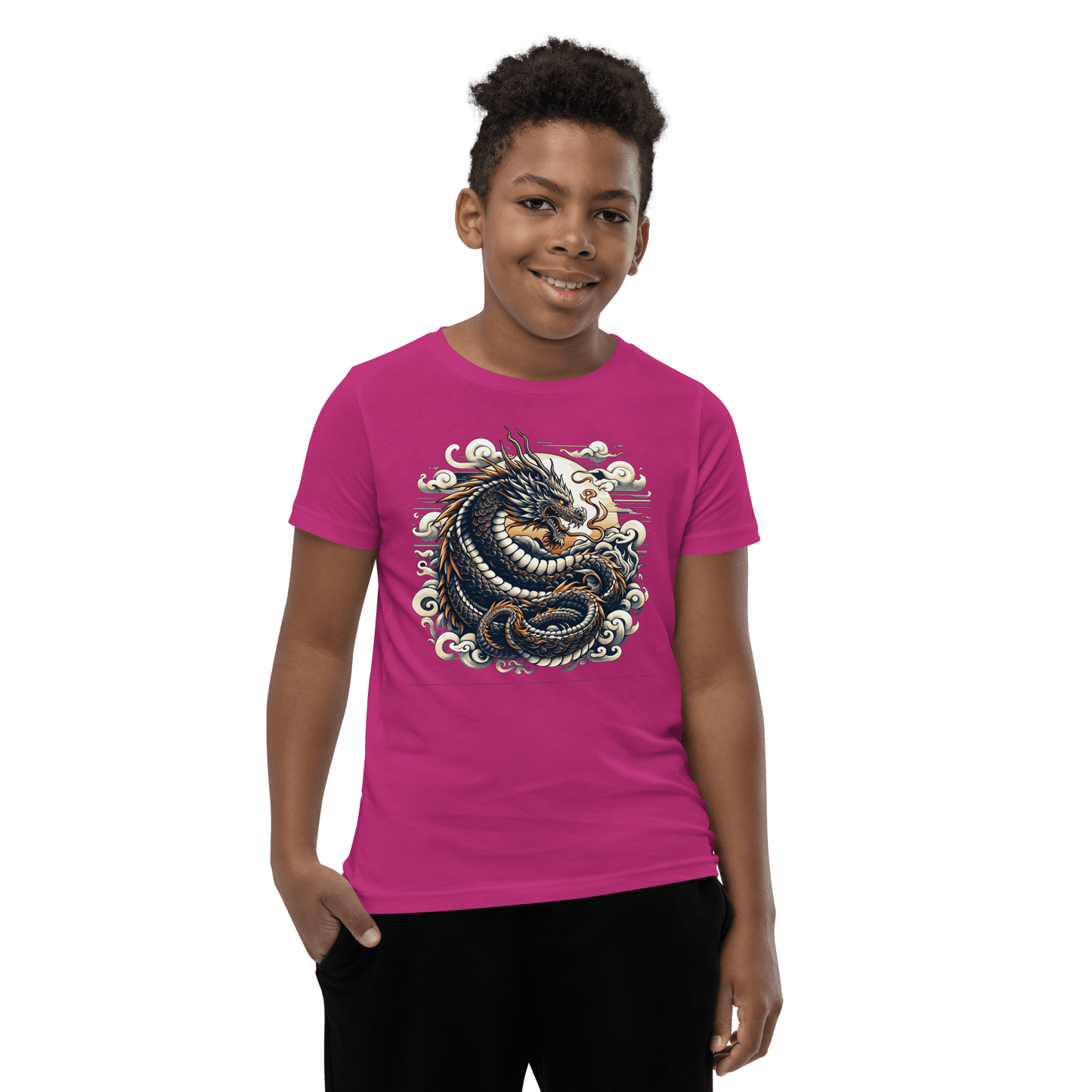 Kurzärmeliges T-Shirt für Jugendliche "Drache" - Artexio