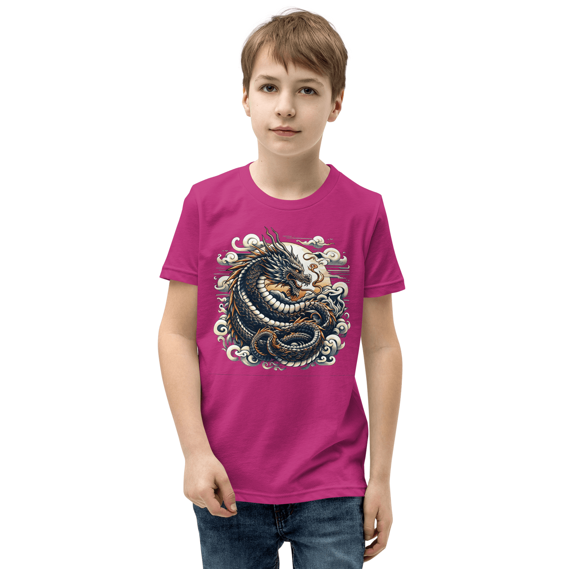 Kurzärmeliges T-Shirt für Jugendliche "Drache" - Artexio