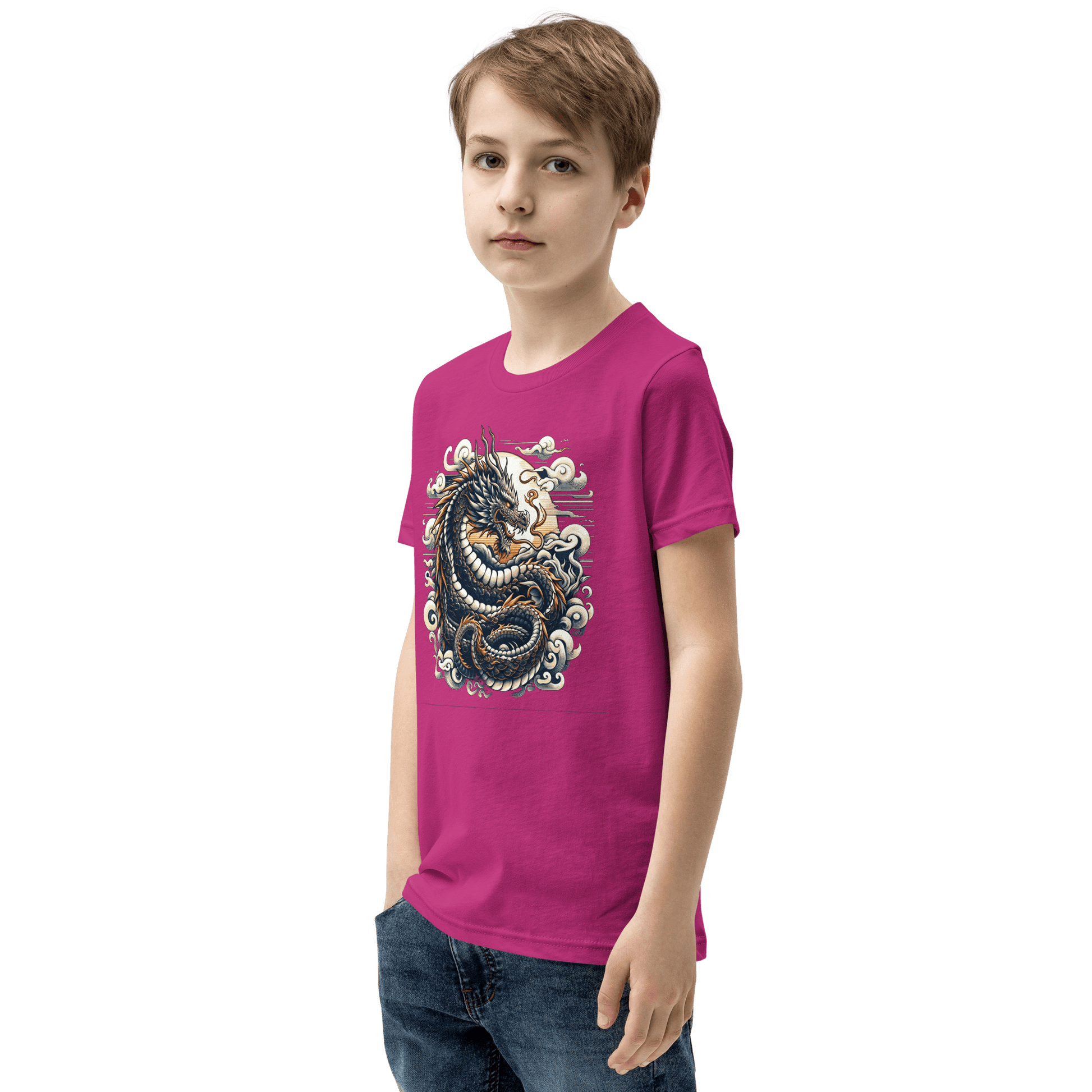 Kurzärmeliges T-Shirt für Jugendliche "Drache" - Artexio