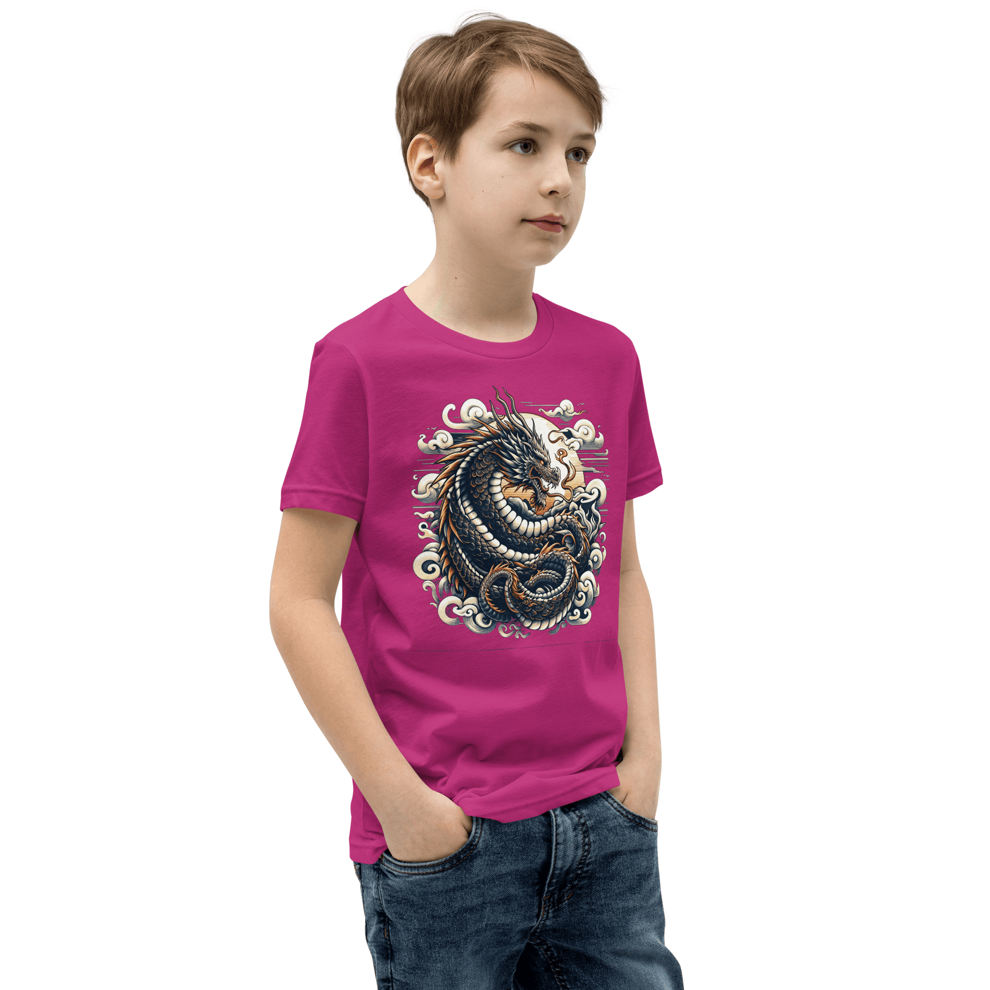 Kurzärmeliges T-Shirt für Jugendliche "Drache" - Artexio