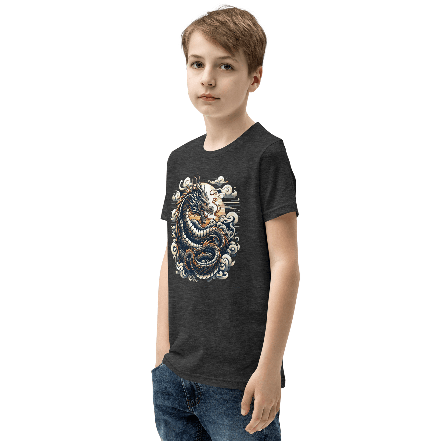 Kurzärmeliges T-Shirt für Jugendliche "Drache" - Artexio