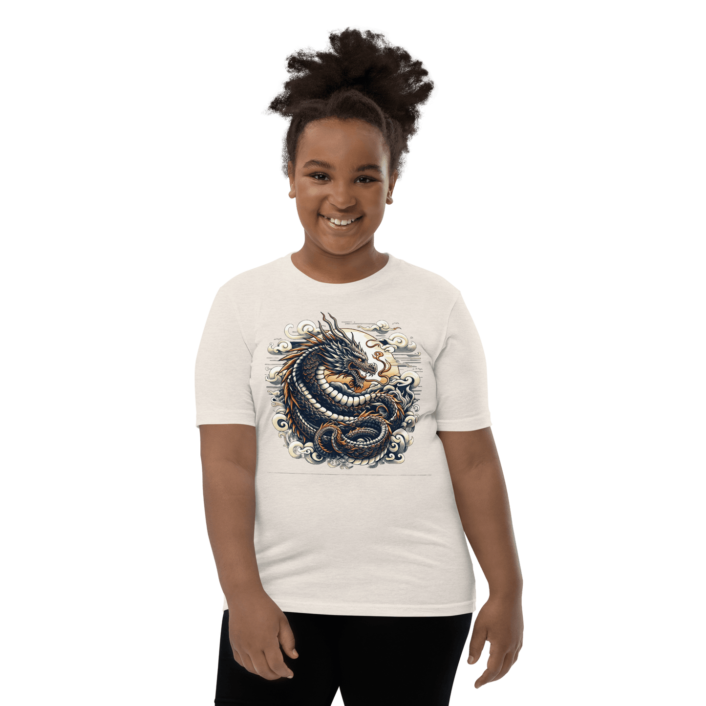 Kurzärmeliges T-Shirt für Jugendliche "Drache" - Artexio