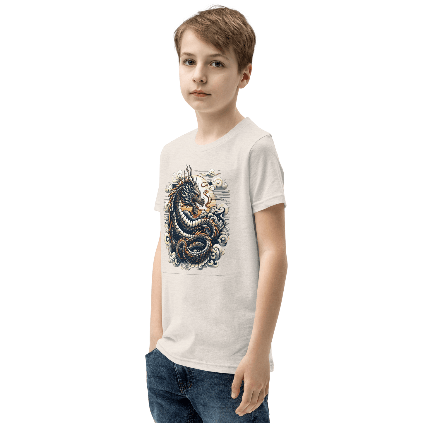 Kurzärmeliges T-Shirt für Jugendliche "Drache" - Artexio