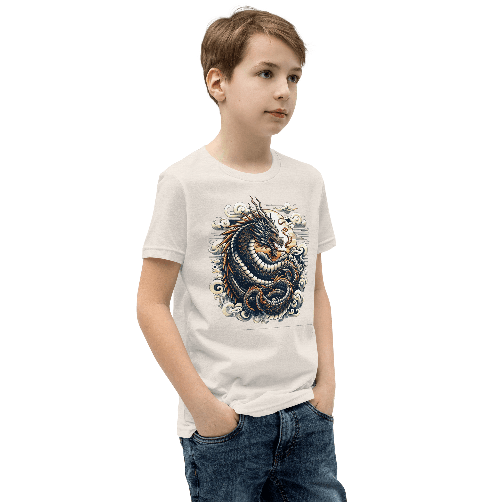 Kurzärmeliges T-Shirt für Jugendliche "Drache" - Artexio