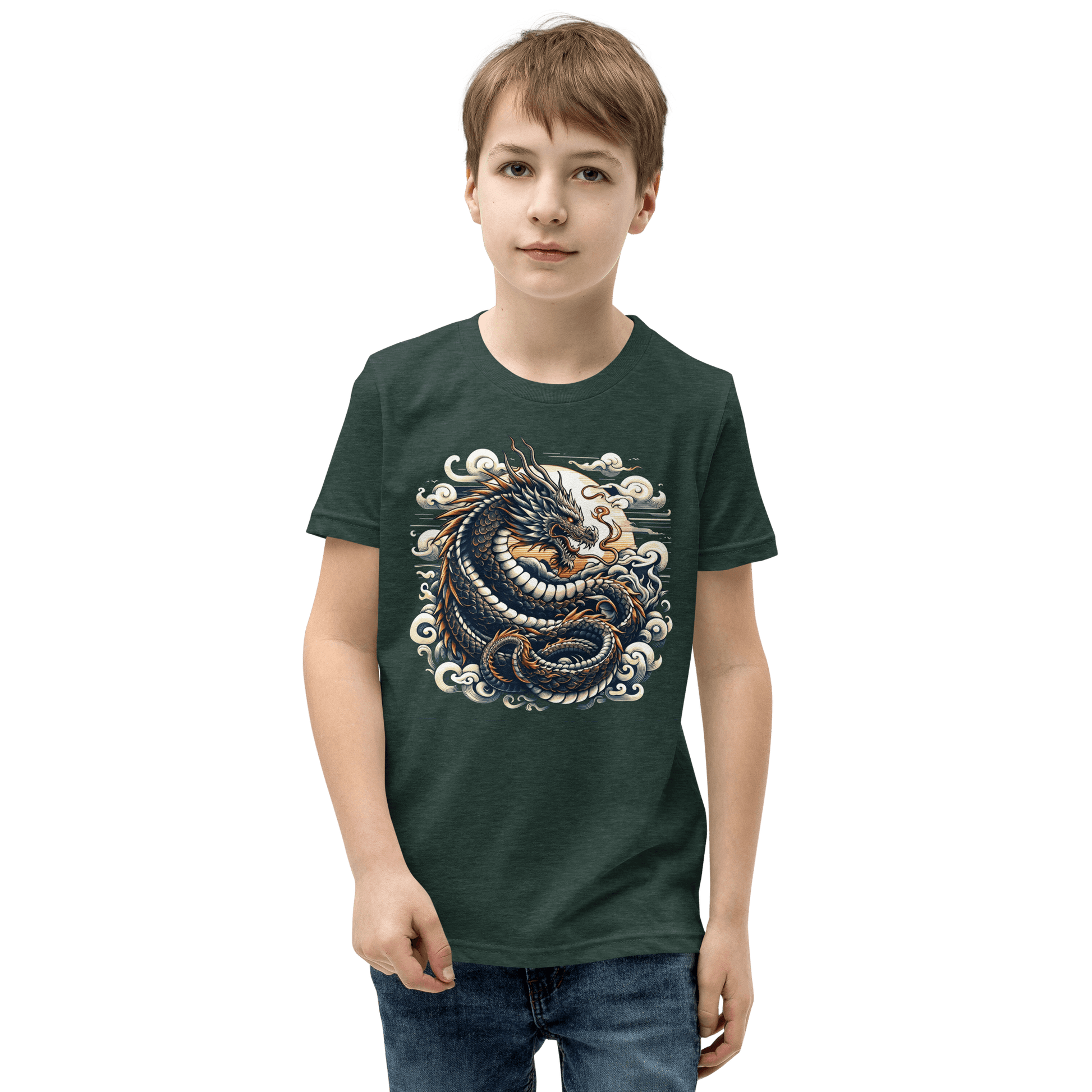 Kurzärmeliges T-Shirt für Jugendliche "Drache" - Artexio