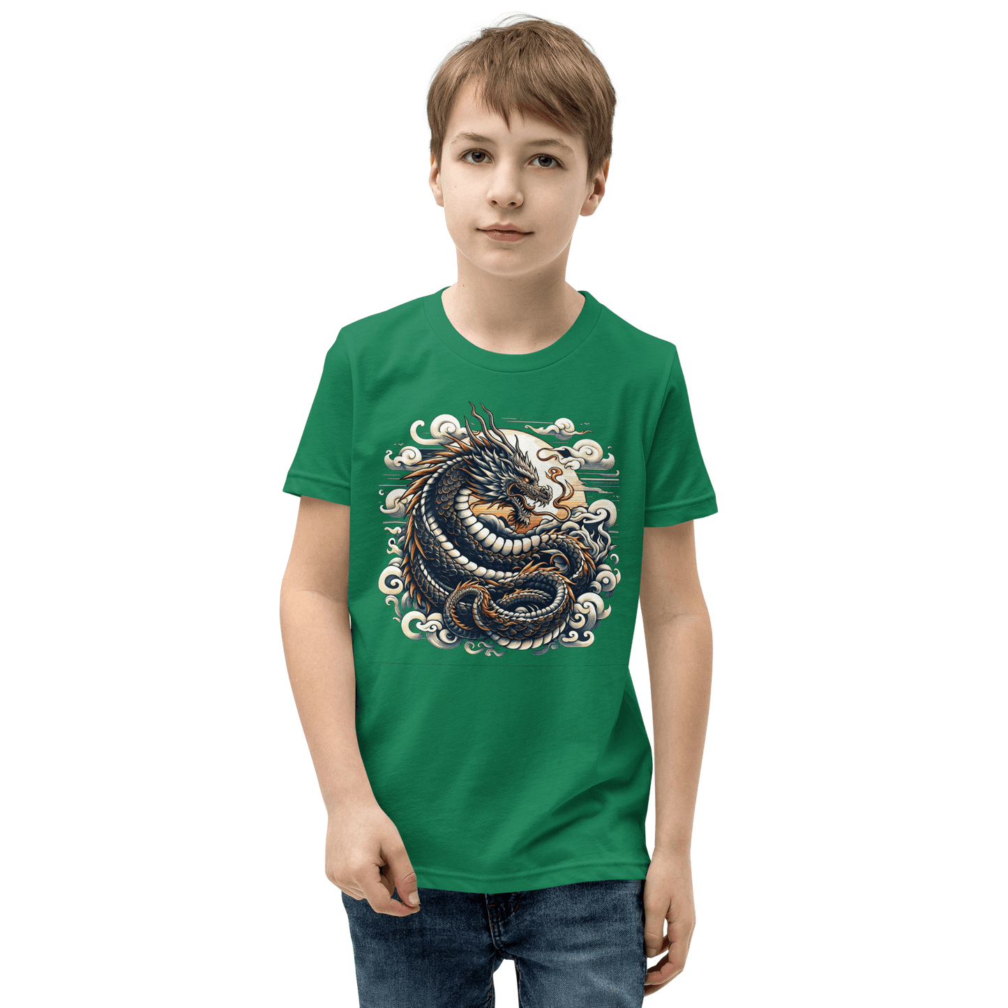 Kurzärmeliges T-Shirt für Jugendliche "Drache" - Artexio